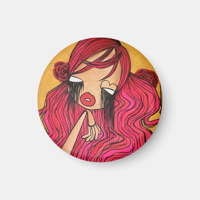 "Love Me Sweet" Round Magnet (Front)