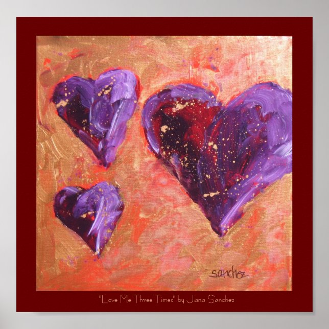 Love Me Three Times poster (Front)