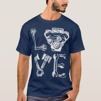 Love  Mechanic Design for Handyman T-Shirt