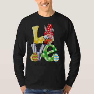 Love Medical Assistant Gnome Bunny Egg Nursing Eas T-Shirt