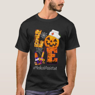 Love Medical Assistant Halloween Costume Pumpkin S T-Shirt