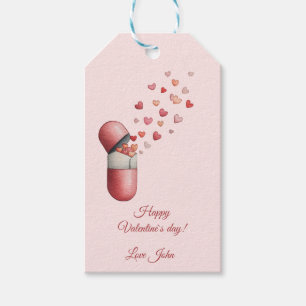 Love Medicine Valentine's Day Design Gift Tags
