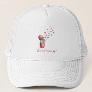 Love Medicine Valentine's Day Design Trucker Hat