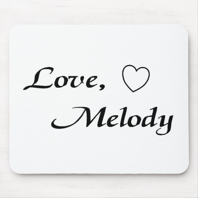 love melody mousepad- Customised Mouse Mat (Front)