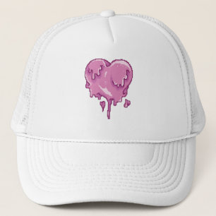 Love Melt Pixel Art Trucker Hat