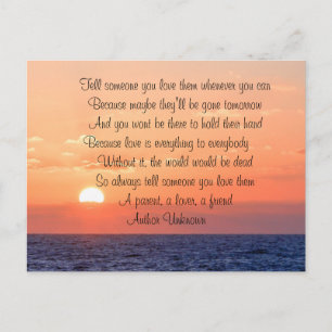 Love Memories Remembering Loved Family Friend Miss Postcard