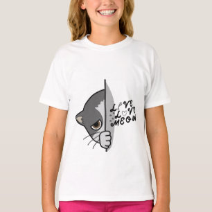love meow cat lover design #catlover #catlife #cat T-Shirt