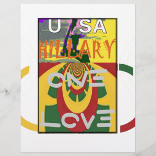 Love Message in Rasta Colours Art Print