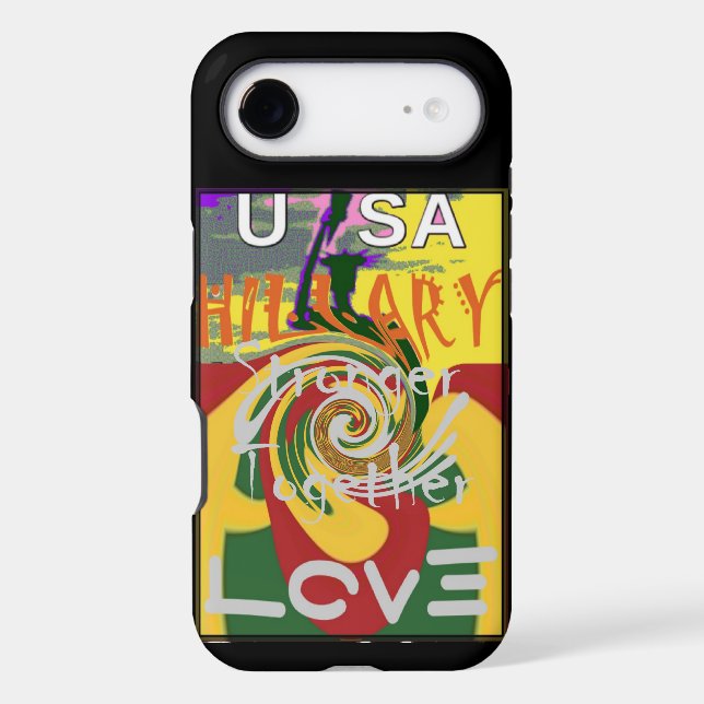 Love Message in Rasta Colours Art Print (Back)