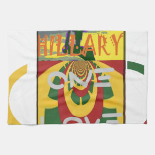 Love Message in Rasta Colours Art Print Tea Towel