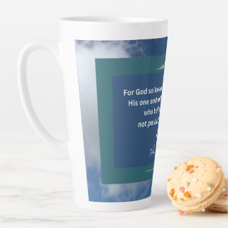 Love Message - John 3-16 - Large  Latte Mug