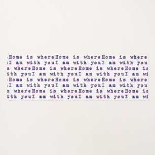 Love message yoga mat