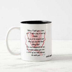 love messages  Two-Tone coffee mug