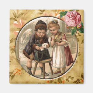 Love Messenger Vintage Victorian Custom Magnet