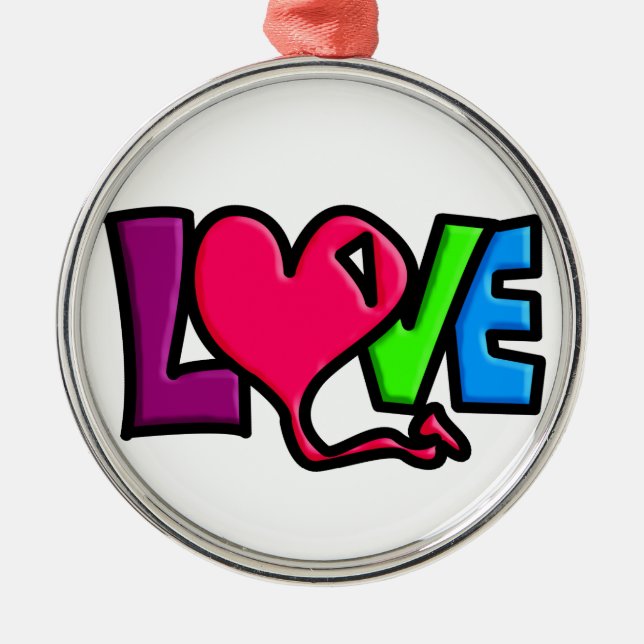 Love Metal Tree Decoration (Front)