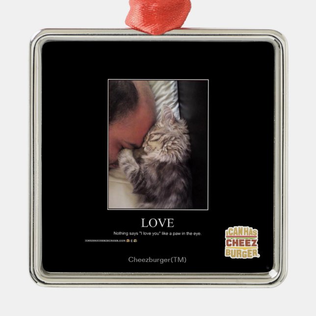 Love Metal Tree Decoration (Front)