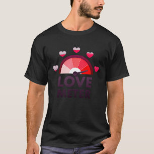 Love Metre Heart Valentine's Day Tees  Mens Womens