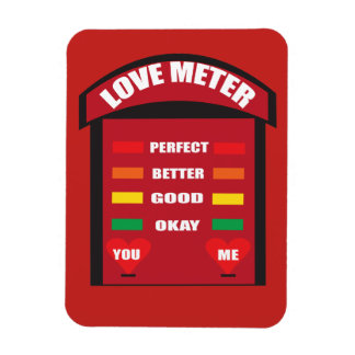 "Love Metre" magnet