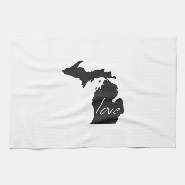 Love Michigan Tea Towel (Horizontal)