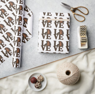 Love Milk Chocolate Drops Valentine's Day Sweet Wrapping Paper