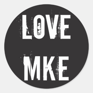 LOVE MILWAUKEE - Love MKE Classic Round Sticker