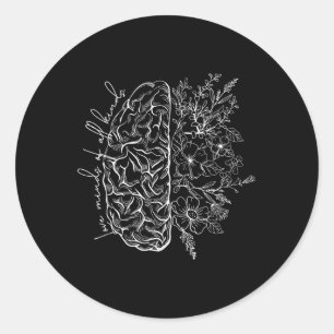 Love Mind Of All Kind Mental Health Awareness Self Classic Round Sticker