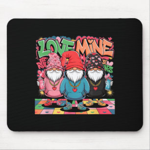 Love Mine Gnomes Urban Street Art Valentines Graff Mouse Mat