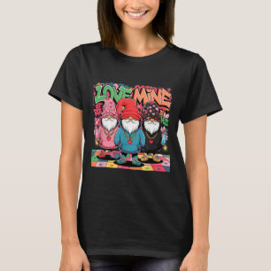 Love Mine Gnomes Urban Street Art Valentines Graff T-Shirt