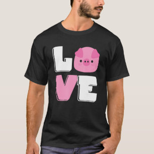 Love Mini Pig Cute Miniature Pigs Owner T-Shirt