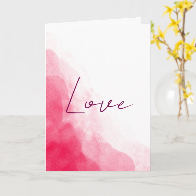 Love Minimalist Valentine’s Day Card (Yellow Flower)