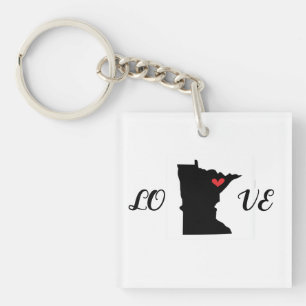 Love Minnesota Acrylic Keychain
