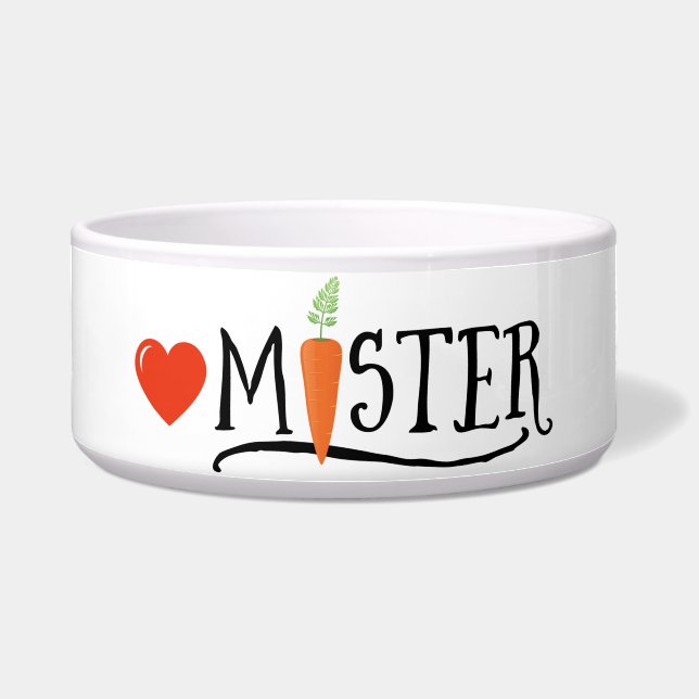 Love Mister Pet Bowl (Front)