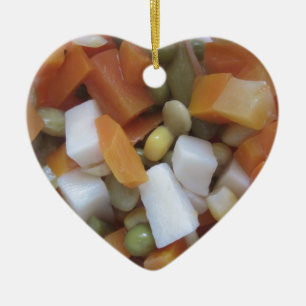 Love Mixed Vegetables Ceramic Tree Decoration