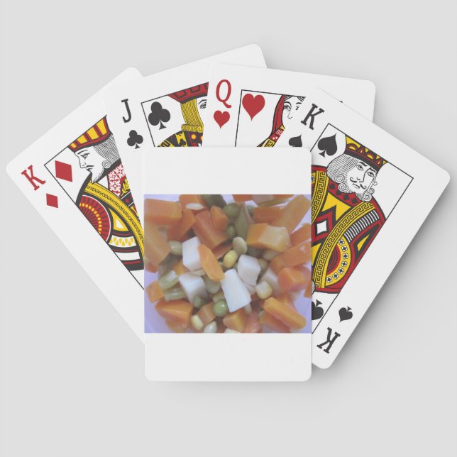 Love Mixed Vegetables Playing Cards (Back)