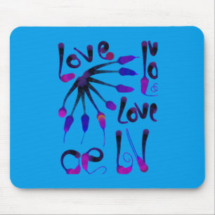 LOVE_MODERN_BLUE_SO CUTE MOUSE MAT