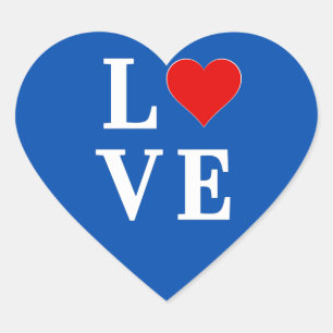 LOVE modern chic Heart Sticker