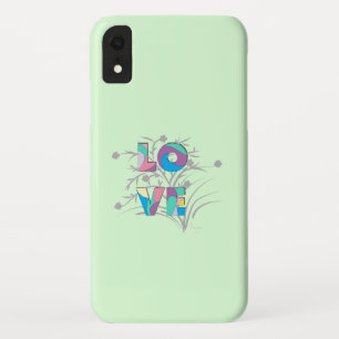 Love Modern Graphic Green Case-Mate iPhone Case