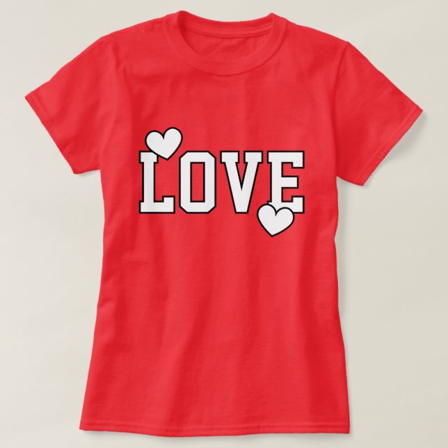 Love Modern Minimalist and Trendy T-Shirt (Design Front)