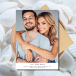 Love Modern Photo Wedding Save the Date<br><div class="desc">Share your love and wedding date with friends and family with this modern photo save the date card. Typography "Love" design customised with your favourite engagement photo and upcoming wedding details.</div>