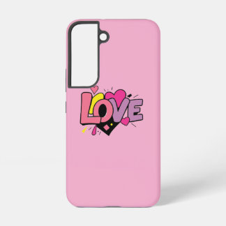Love Modern Watercolor Artsy Valentine's Day Samsung Galaxy Case
