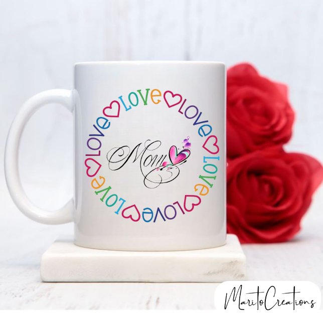 love mom coffee mug for mom gift (Creator Uploaded)