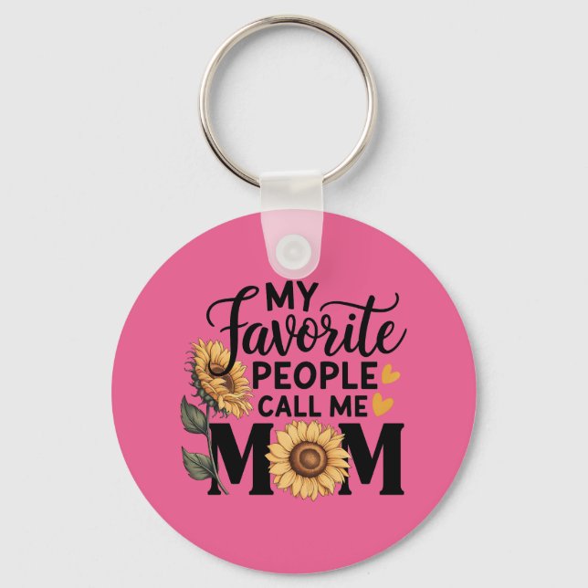 Love Mom Key Ring (Front)
