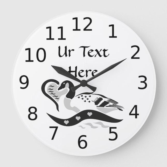Love Momma Goose Large Clock (Front)