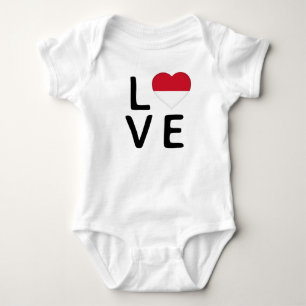 Love - Monaco Flag Baby Bodysuit