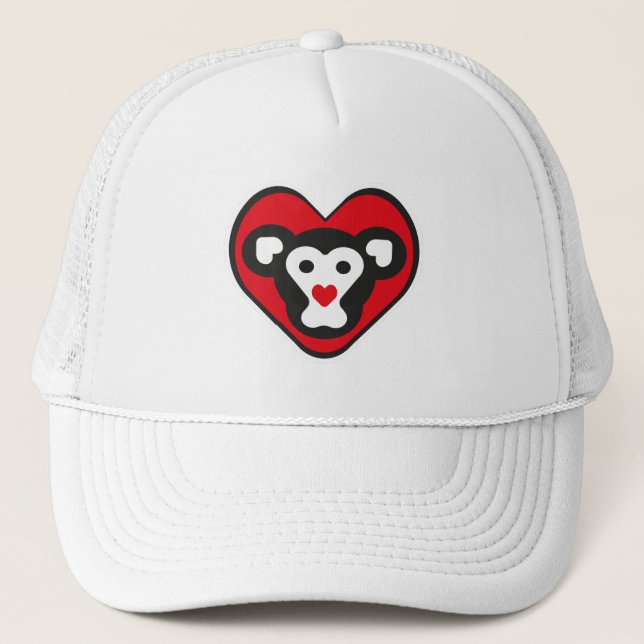 LOVE MONKEY LOVE SPECIAL by Masanser Trucker Hat (Front)