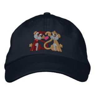 Love Monkeys Embroidered Hat