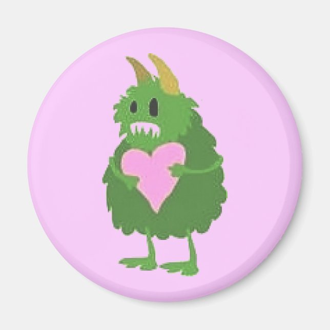 "Love Monster" Fridge Magnet (Front)