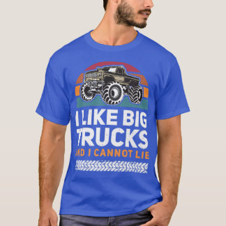 Love Monster Trucks for Boys & Birthday Party Mons T-Shirt