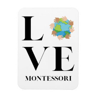 Love | Montessori | Hands Around The World  Magnet