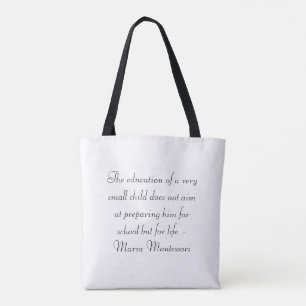 Love   Montessori   Trinomial Cube Tote Bag
